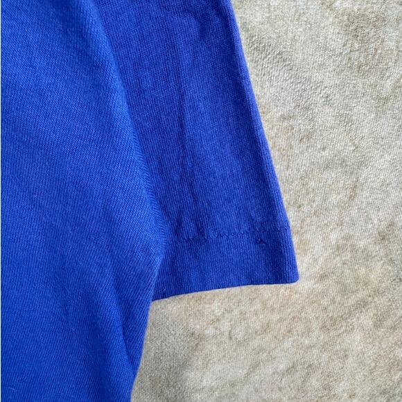 Vintage 80s Nike T Shirt Sz XL Blue Just Do It Logo Gray Tag USA Made Retro - Picture 7 of 8